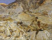 John Singer Sargent Bringing Down Marble from the Quarries to Carrara (mk18) oil painting on canvas